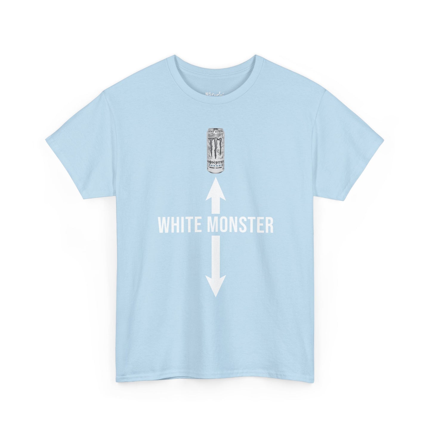 White monster tričko