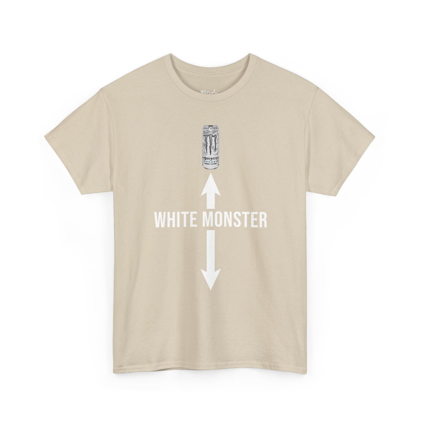 White monster tričko