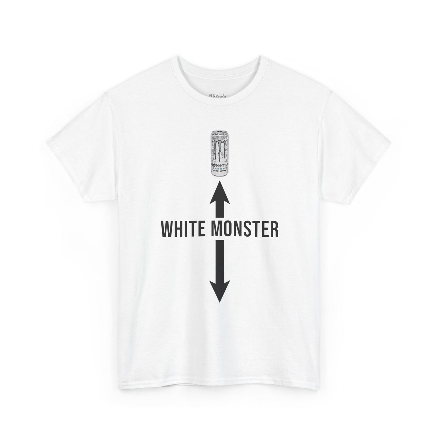 White monster tričko
