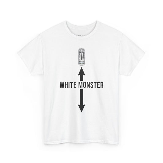 White monster tričko